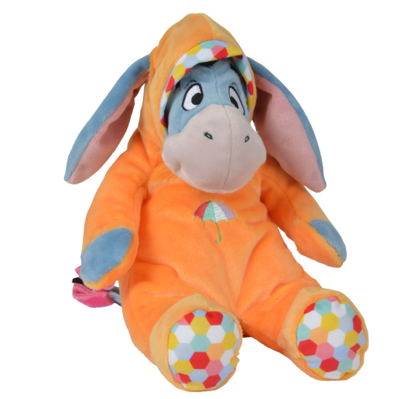  bourriquet peluche géante orange bleu parapluie 50 cm 